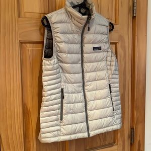 Patagonia Light Gray Down Vest